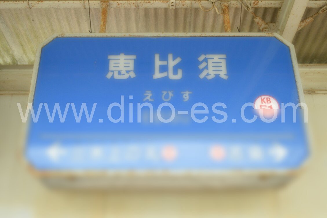 恵比須メンズエステの駅前の写真です。picture of Ebisu station where to find spa and massage salons