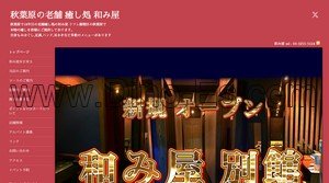 秋葉原の「和み屋」電話番号：03-3255-5124