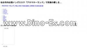 仙台の「アロマローランド」電話番号：070-1140-4200