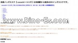 池袋の「cocochi ココチ」電話番号：03-5944-8794