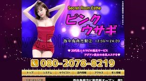 西中島南方の「ピンクウサギ」電話番号：080-2078-8219