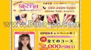 柴田の「Secret～シークレット」電話番号：080-2595-6280