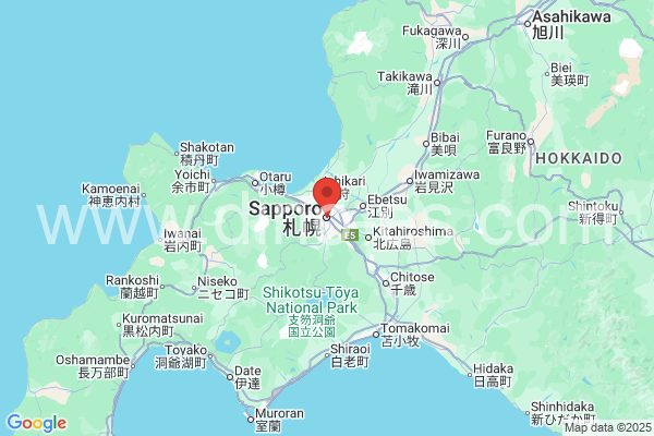 札幌市メンズエステの地図です。map of 札幌市 where spa and massage salons are located