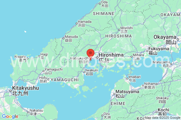 廿日市市メンズエステの地図です。map of 廿日市市 where spa and massage salons are located