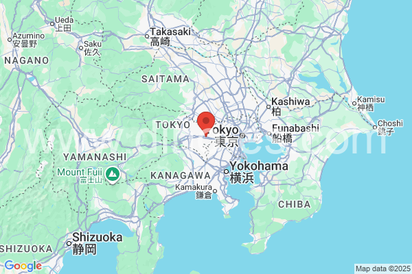 府中市メンズエステの地図です。map of 府中市 where spa and massage salons are located