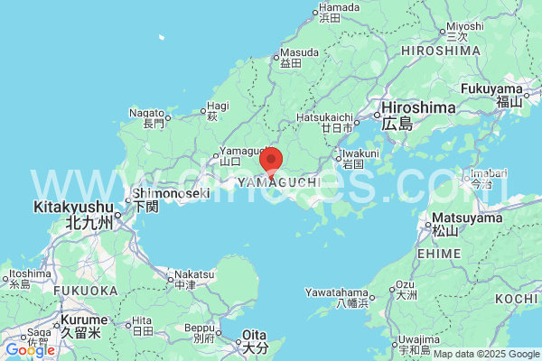 周南市メンズエステの地図です。map of 周南市 where spa and massage salons are located