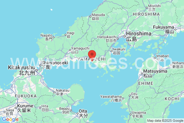 下松市メンズエステの地図です。map of 下松市 where spa and massage salons are located