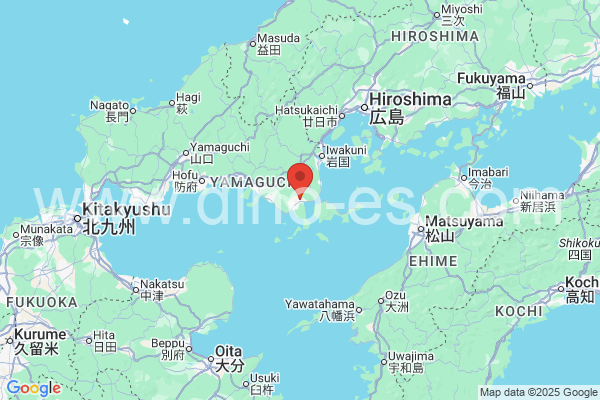 柳井市メンズエステの地図です。map of 柳井市 where spa and massage salons are located