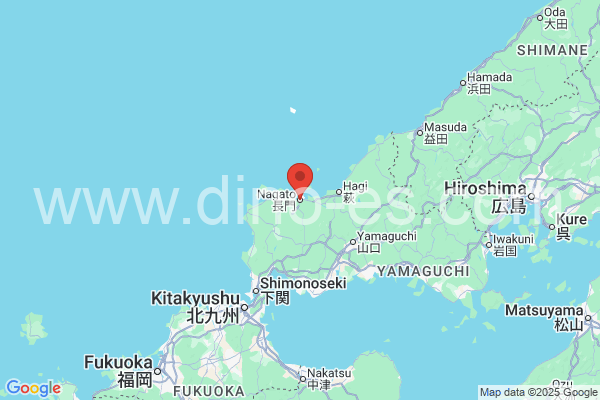 長門市メンズエステの地図です。map of 長門市 where spa and massage salons are located
