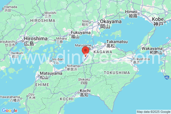 観音寺市メンズエステの地図です。map of 観音寺市 where spa and massage salons are located