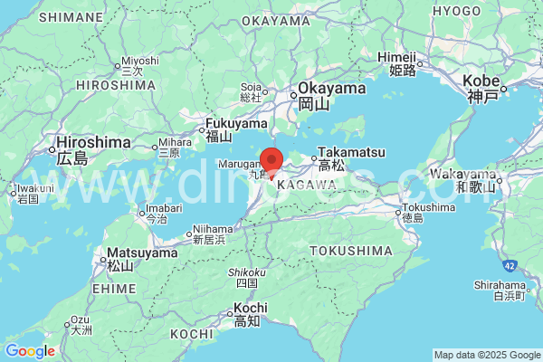 善通寺市メンズエステの地図です。map of 善通寺市 where spa and massage salons are located