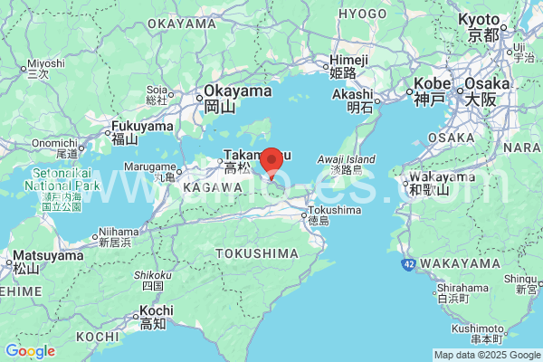東かがわ市メンズエステの地図です。map of 東かがわ市 where spa and massage salons are located