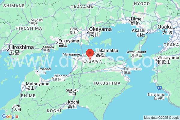 綾歌郡メンズエステの地図です。map of 綾歌郡 where spa and massage salons are located