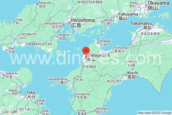 松山市メンズエステの地図です。map of 松山市 where spa and massage salons are located