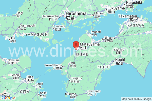 伊予市メンズエステの地図です。map of 伊予市 where spa and massage salons are located