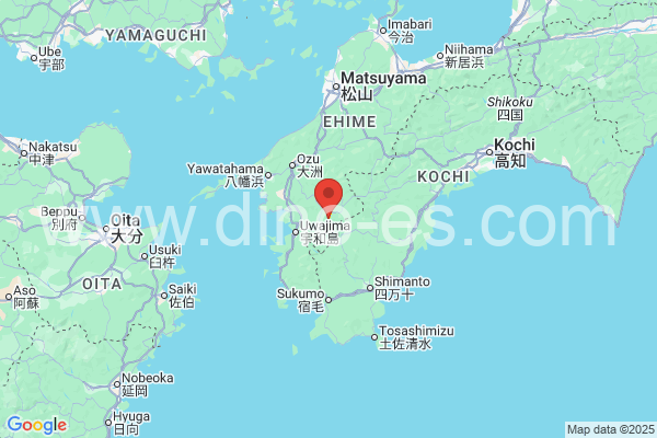 北宇和郡メンズエステの地図です。map of 北宇和郡 where spa and massage salons are located