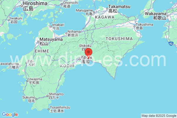 香南市メンズエステの地図です。map of 香南市 where spa and massage salons are located