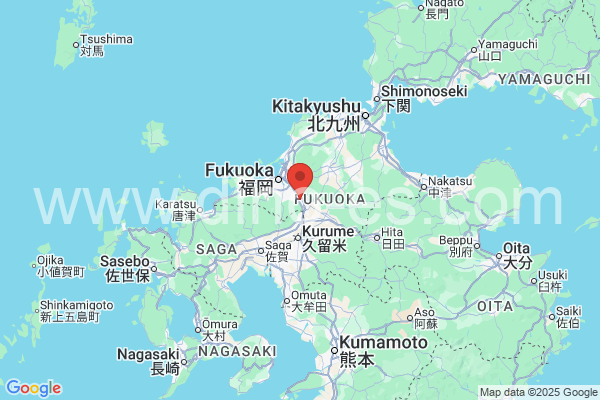 筑紫野市メンズエステの地図です。map of 筑紫野市 where spa and massage salons are located