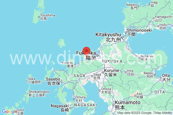 糸島市メンズエステの地図です。map of 糸島市 where spa and massage salons are located