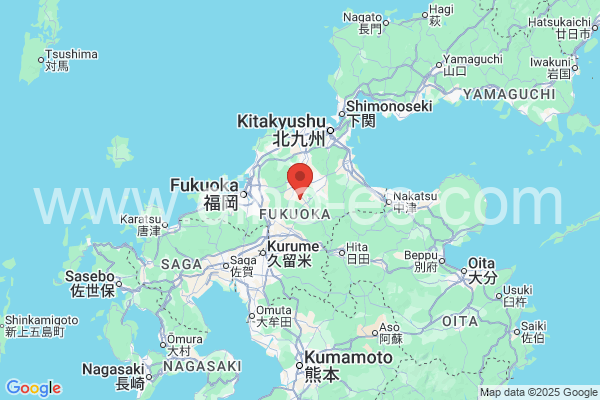 嘉麻市メンズエステの地図です。map of 嘉麻市 where spa and massage salons are located