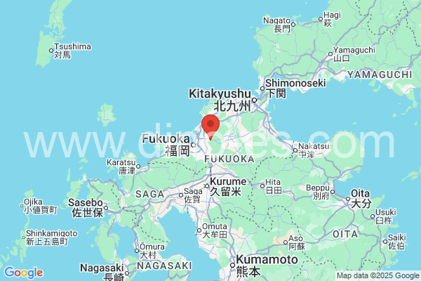 糟屋郡メンズエステの地図です。map of 糟屋郡 where spa and massage salons are located