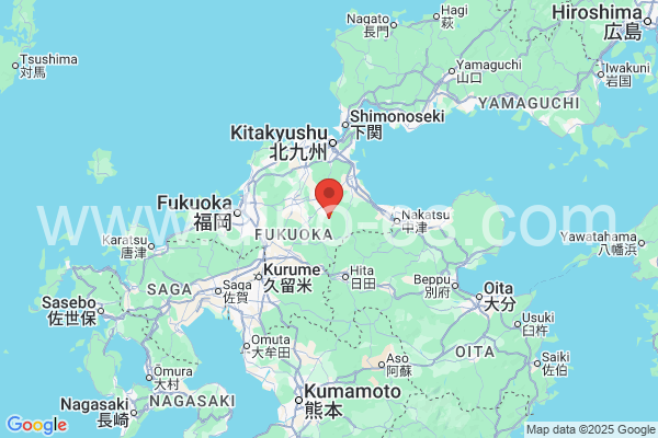 田川郡メンズエステの地図です。map of 田川郡 where spa and massage salons are located