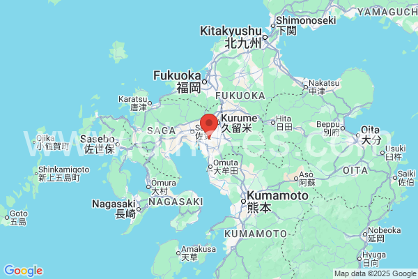 三潴郡メンズエステの地図です。map of 三潴郡 where spa and massage salons are located