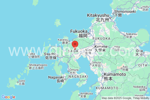 多久市メンズエステの地図です。map of 多久市 where spa and massage salons are located