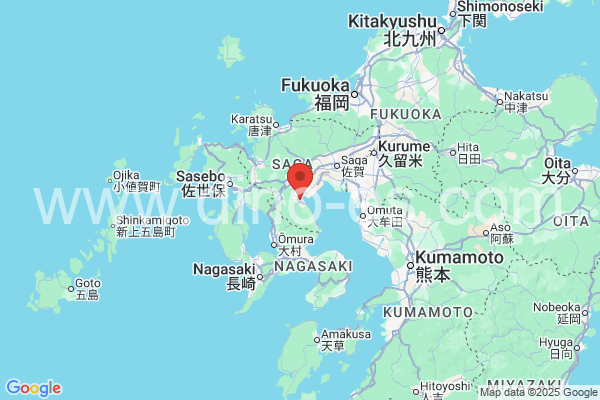 鹿島市メンズエステの地図です。map of 鹿島市 where spa and massage salons are located