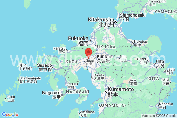 神埼市メンズエステの地図です。map of 神埼市 where spa and massage salons are located