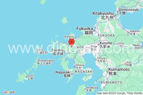伊万里市メンズエステの地図です。map of 伊万里市 where spa and massage salons are located
