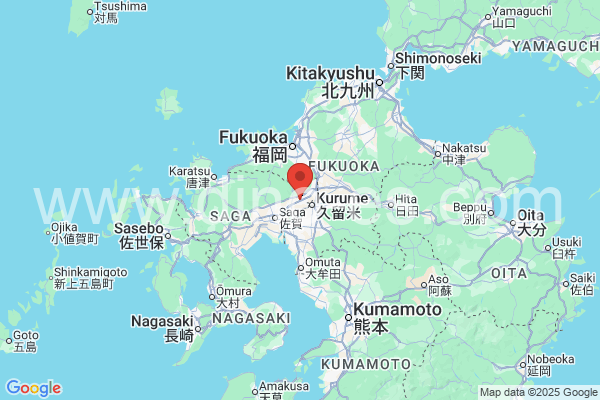 三養基郡メンズエステの地図です。map of 三養基郡 where spa and massage salons are located