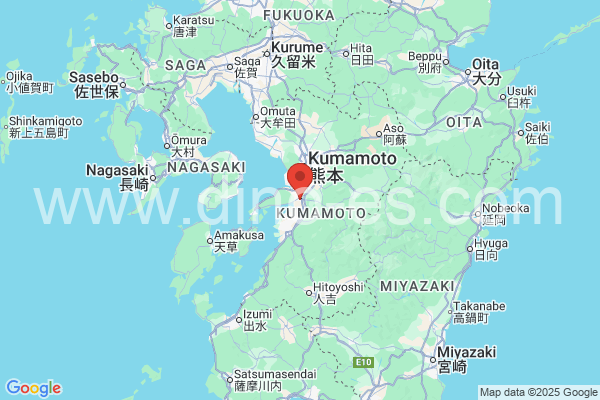 宇城市メンズエステの地図です。map of 宇城市 where spa and massage salons are located
