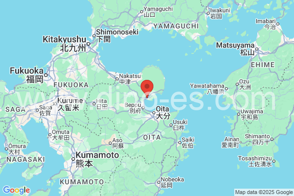 速見郡メンズエステの地図です。map of 速見郡 where spa and massage salons are located
