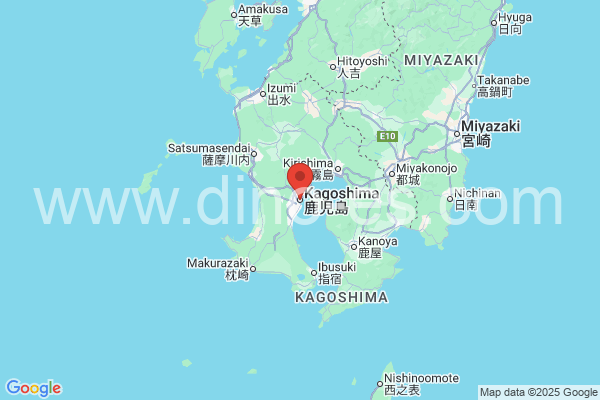 鹿児島市メンズエステの地図です。map of 鹿児島市 where spa and massage salons are located