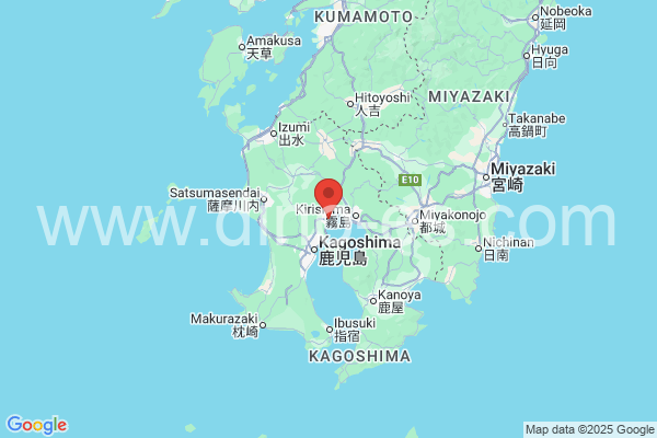 姶良市メンズエステの地図です。map of 姶良市 where spa and massage salons are located