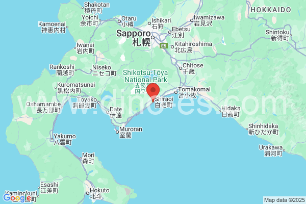 白老郡白老町メンズエステの地図です。map of 白老郡白老町 where spa and massage salons are located