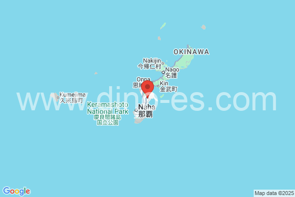 沖縄市メンズエステの地図です。map of 沖縄市 where spa and massage salons are located