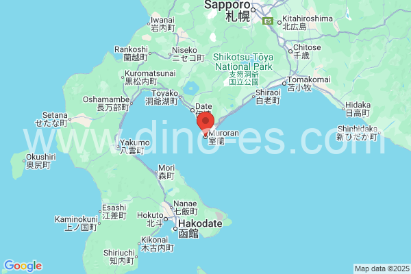 室蘭市メンズエステの地図です。map of 室蘭市 where spa and massage salons are located