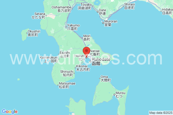 北斗市メンズエステの地図です。map of 北斗市 where spa and massage salons are located