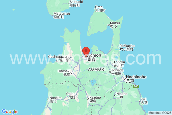 青森市メンズエステの地図です。map of 青森市 where spa and massage salons are located