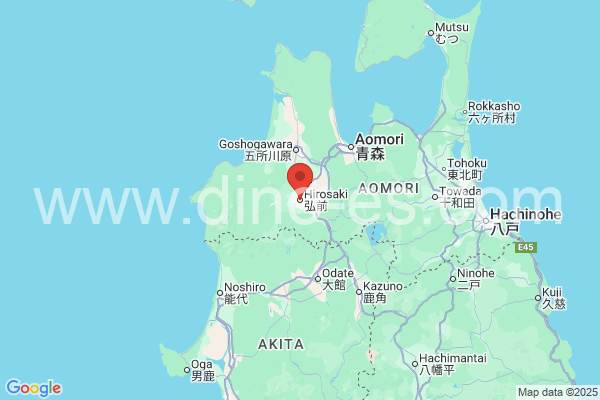 弘前市メンズエステの地図です。map of 弘前市 where spa and massage salons are located