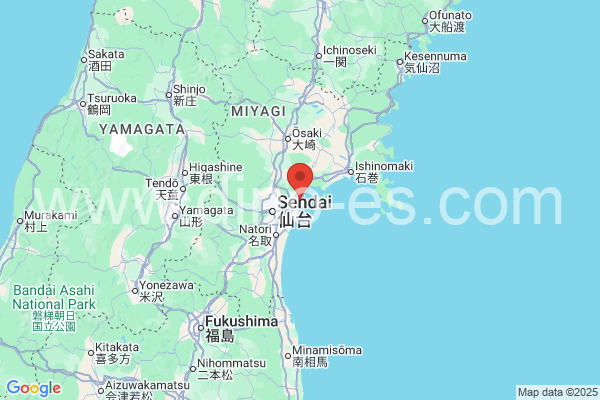 塩竈市メンズエステの地図です。map of 塩竈市 where spa and massage salons are located
