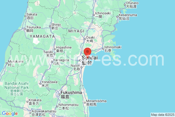 多賀城市メンズエステの地図です。map of 多賀城市 where spa and massage salons are located