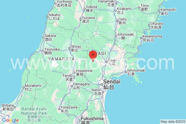 加美郡メンズエステの地図です。map of 加美郡 where spa and massage salons are located