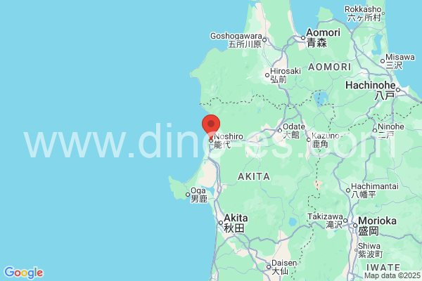 能代市メンズエステの地図です。map of 能代市 where spa and massage salons are located