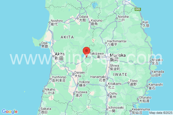 仙北市メンズエステの地図です。map of 仙北市 where spa and massage salons are located