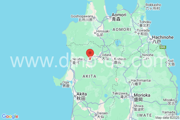 北秋田市メンズエステの地図です。map of 北秋田市 where spa and massage salons are located