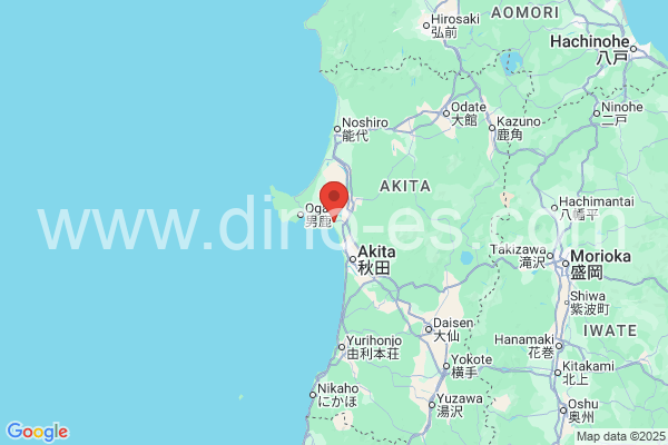 潟上市メンズエステの地図です。map of 潟上市 where spa and massage salons are located