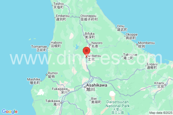 士別市メンズエステの地図です。map of 士別市 where spa and massage salons are located